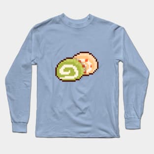 Roll cake pixel art Long Sleeve T-Shirt